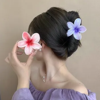 Flower Shape Hair Claw Clips